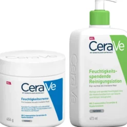 CeraVe Feuchtigkeitscreme 454 g + Feuchtigkeitsspendende Reinigunglsotion 473 ml