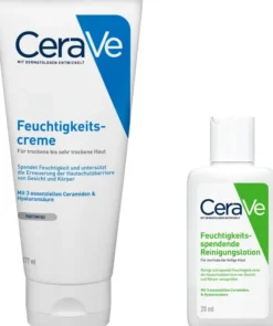 CeraVe Feuchtigkeitscreme 177 ml+ gratis CeraVe feuchtigkeitsspendende Reinigungslotion 20 ml