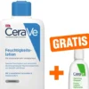 CeraVe Feuchtigkeitslotion 236 ml + gratis feuchtigkeitsspendende Reinigungslotion 20 ml