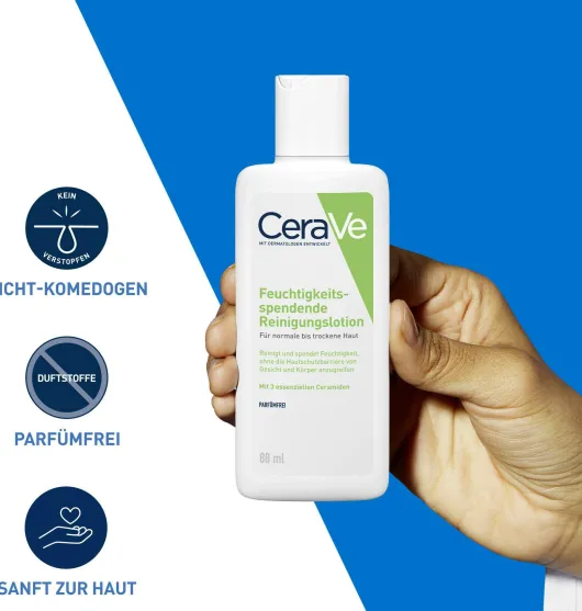 CeraVe Feuchtigkeitsspendende Reinigungslotion 88 ml