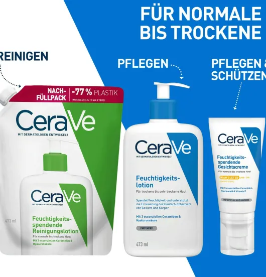 Cerave feuchtigkeitsspendende Reinigungslotion Nachfüllpack 473 ml