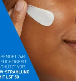 CeraVe Feuchtigkeitsspendende Gesichtscreme LSF 50 52 ml + gratis Schäumendes Reinigungsgel 20 ml