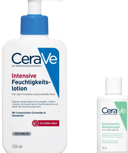 Cerave Intensive Feuchtigkeitslotion 236 ml + gratis Schäumendes Reinigungsgel 20 ml