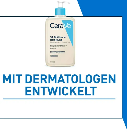 CeraVe SA Glättende Reinigung 473 ml + gratis Schäumendes Reinigungsgel 20 ml