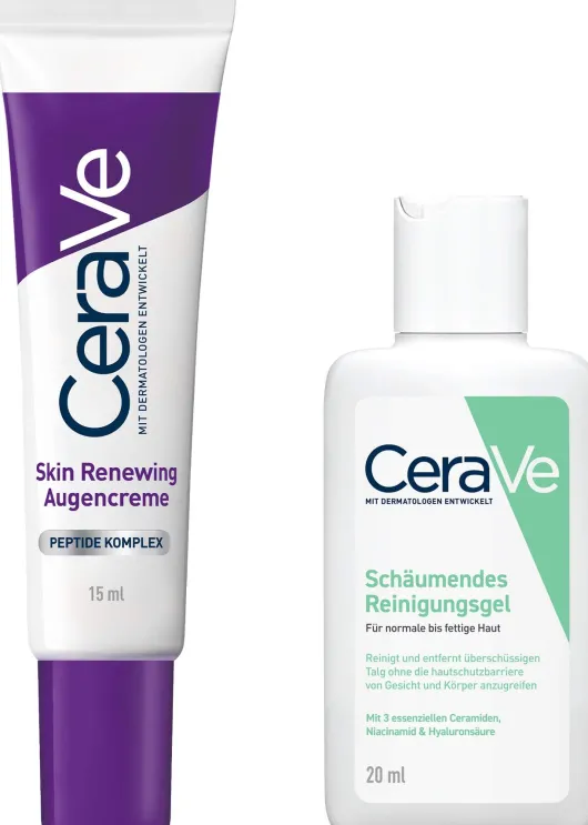 Cerave Skin Renewing Augencreme 15 ml + gratis CeraVe schäumendes Reinigungsgel 20 ml