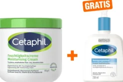 Cetaphil Feuchtigkeitscreme 453 g + gratis Reinigungslotion 236 ml