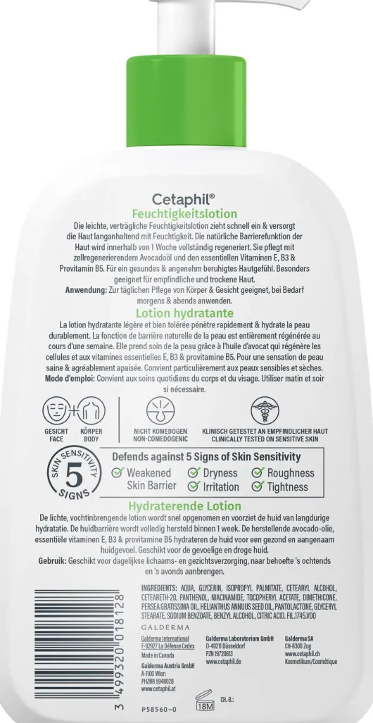 Cetaphil Feuchtigkeitslotion 473 ml