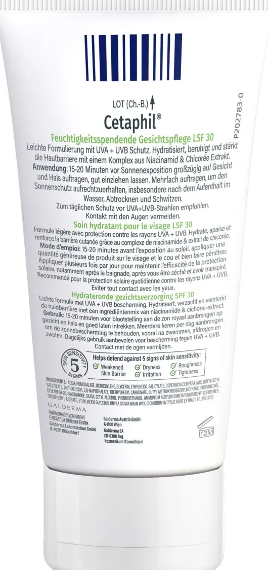 Cetaphil Feuchtigkeitsspendende Gesichtspflege LSF30 50 ml