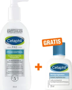 Cetaphil Pro Itch Control Pflegelotion 295 ml + gratis Reinigungslotion 29 ml