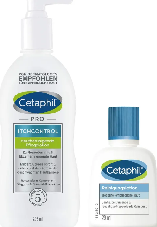 Cetaphil Pro Itch Control Pflegelotion 295 ml + gratis Reinigungslotion 29 ml