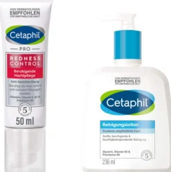 Cetaphil RednessControl Creme beruhigende Nachtpflege 50 ml + gratis Cetaphil Reinigungslotion 236 ml