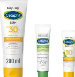 Cetaphil Sun Daylong SPF 30 liposomale Lotion 200 ml + gratis Feuchtigkeitscreme 14 g + gratis liposomale Lotion 10 ml