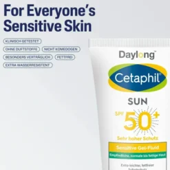 Cetaphil Sun Daylong SPF 50+ sensitives Gel - Fluid Gesicht 50 ml