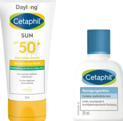Cetaphil Sun Daylong SPF 50+ sensitives Gel - Fluid Gesicht 50 ml + gratis Cetaphil Reinigungslotion 29 ml
