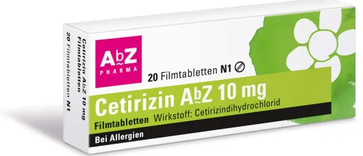 Cetirizin Abz 10 mg 20 Filmtabletten