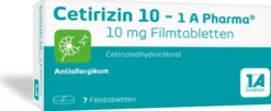 Cetirizin 10mg 1a Pharma 7 Filmtabletten