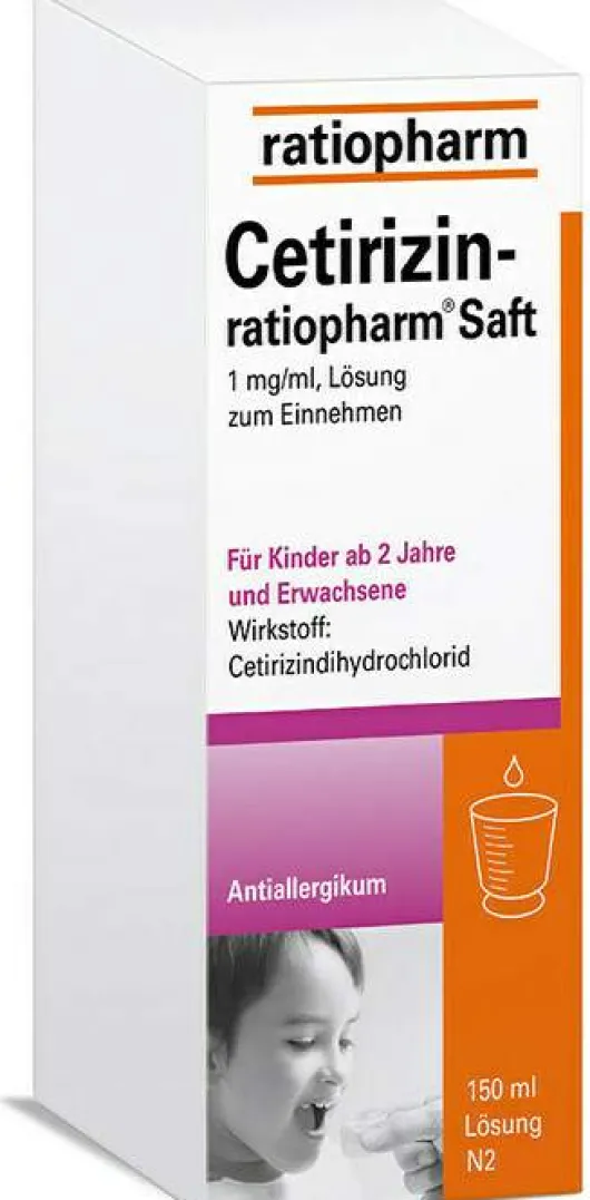 Cetirizin Ratiopharm 150 ml Saft
