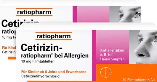 Cetirizin ratiopharm 2 x 20 Filmtabletten
