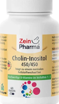 Cholin Inositol 450-450 mg Pro Vegane 60 Kapseln
