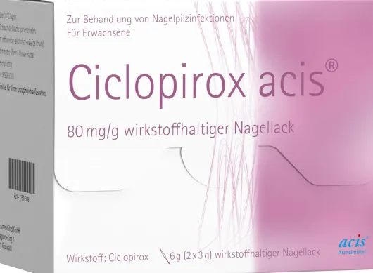Ciclopirox Acis 80 mg Pro G Wirkstoffhaltiger Nagellack 6 G Lösung
