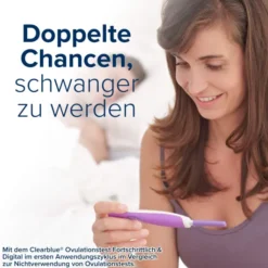 Clearblue Ovulationstest Digital 10 Stück + Schwangerschaftstest Schnelle Erkennung 2 Stück, Kombipackung