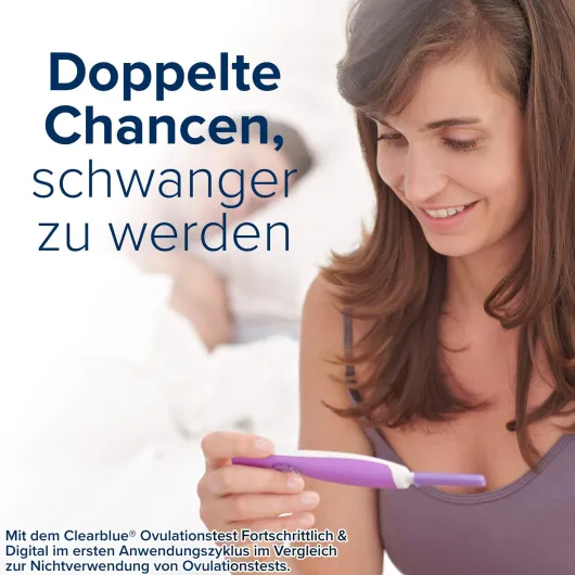 Clearblue Ovulationstest Digital 10 Stück + Schwangerschaftstest Schnelle Erkennung 2 Stück, Kombipackung