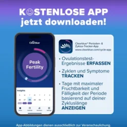 Clearblue Ovulationstest Digital 10 Stück + Schwangerschaftstest Schnelle Erkennung 2 Stück, Kombipackung