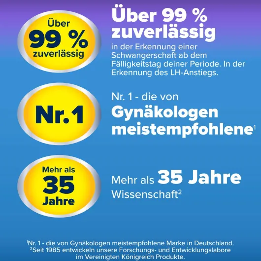 Clearblue Ovulationstest Digital 10 Stück + Schwangerschaftstest Schnelle Erkennung 2 Stück, Kombipackung