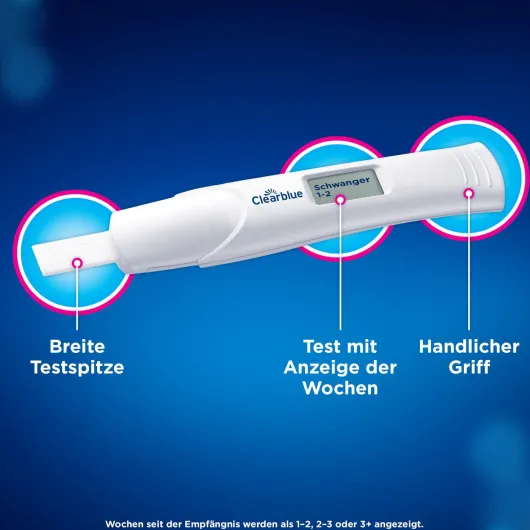 Clearblue Schwangerschaftstest mit Worten & Wochenbestimmung 2 Stück