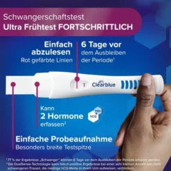 Clearblue Schwangerschaftstest 6 Tage vorher 2 Hormone 2 Stück