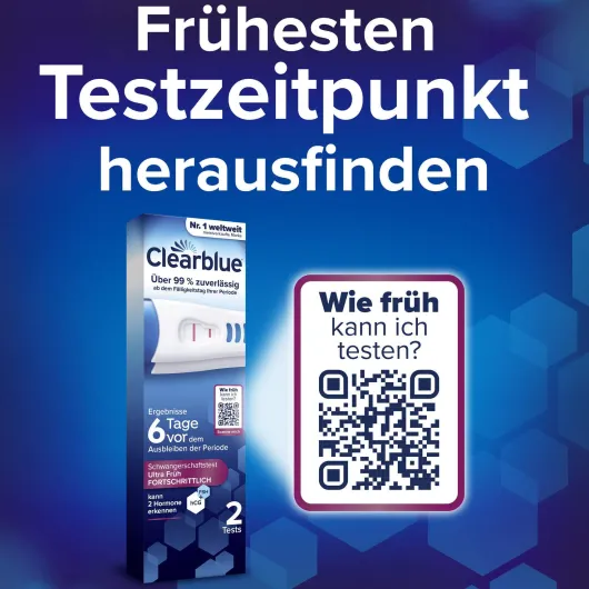 Clearblue Schwangerschaftstest 6 Tage vorher 2 Hormone 2 Stück