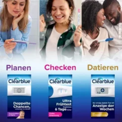 Clearblue Schwangerschaftstest schnelle Erkennung 3 Tests
