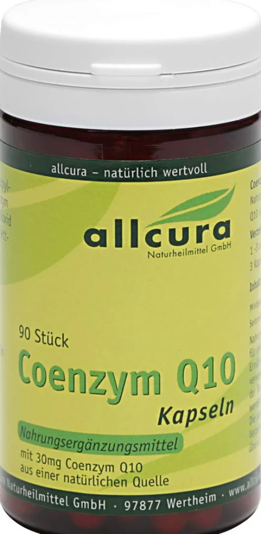 Coenzym Q10 Kapseln 30 mg 90 Kapseln