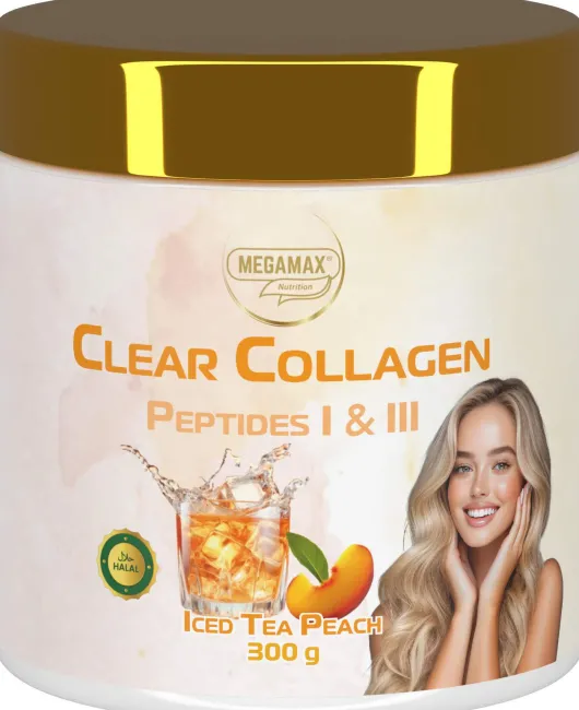 Collagen Clear Glow Kollagen Peptide Pfirsich 300 G Pulver