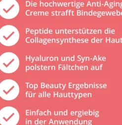 Collagen Creme Peptid Filler Mit Hyaluron 50 ml