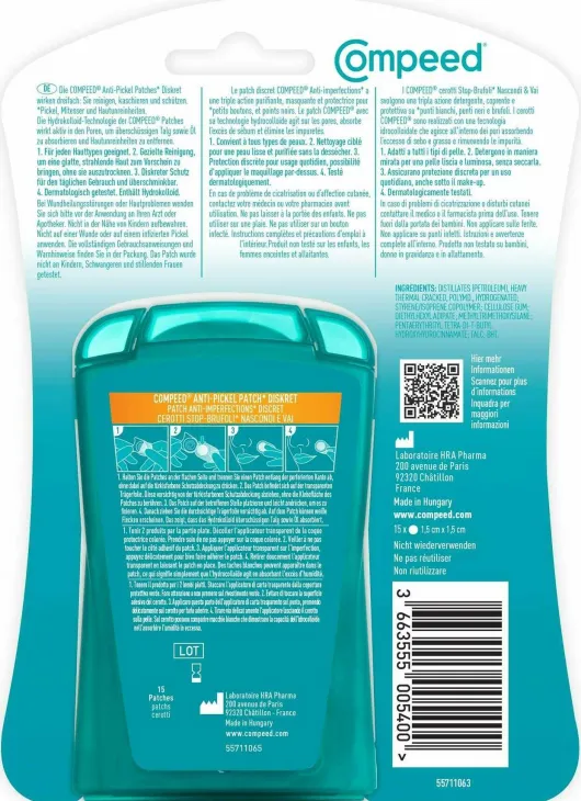Compeed Anti-Pickel Patch Diskret 15 Stück