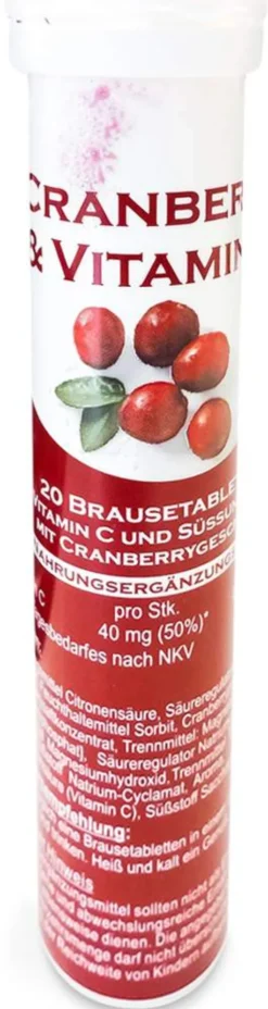 Cranberry & Vitamin C Brausetabletten