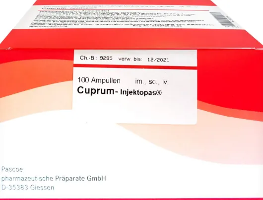 Cuprum Injektopas 100 X 2 ml Ampullen