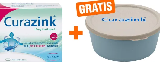 Curazink 100 Kapseln + gratis Müslischale