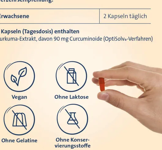 Curcumin Hevert Optisolv Kapseln 60 Stück