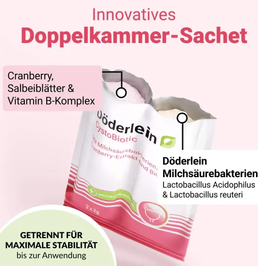 Döderlein Cystobiotic Milchsäurebakterien + Cranberry Biotin 10...
