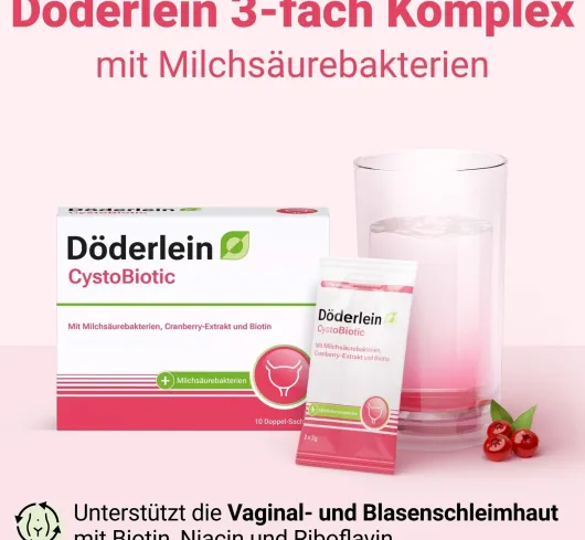 Döderlein Cystobiotic Milchsäurebakterien + Cranberry Biotin 10...