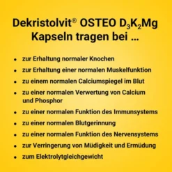 Dekristolvit Osteo D3K2Mg 60 Kapseln