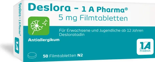 Deslora - 1A Pharma 5 mg Filmtabletten 50 Stück