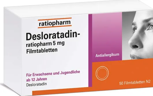 Desloratadin-Ratiopharm 5 mg 50 Filmtabletten