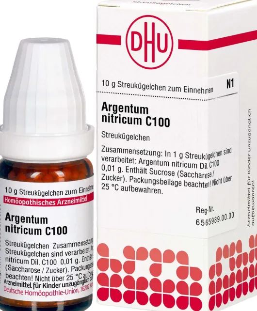 Dhu Argentum Nitricum C100 Globuli