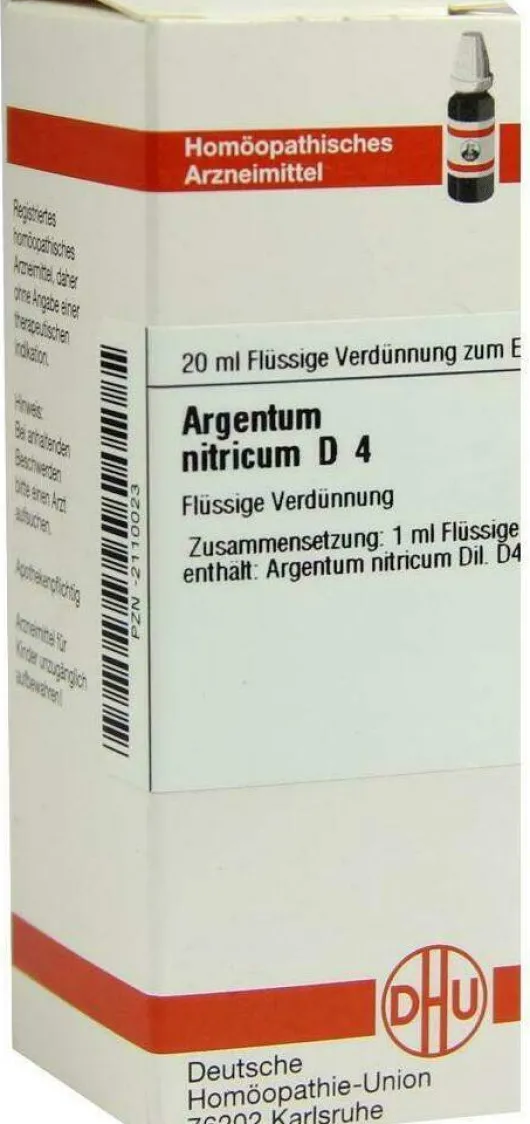Dhu Argentum Nitricum D4 Dilution