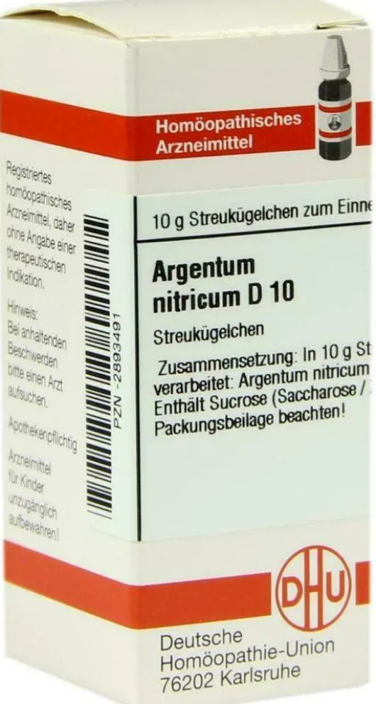 Dhu Argentum Nitricum D10 Globuli