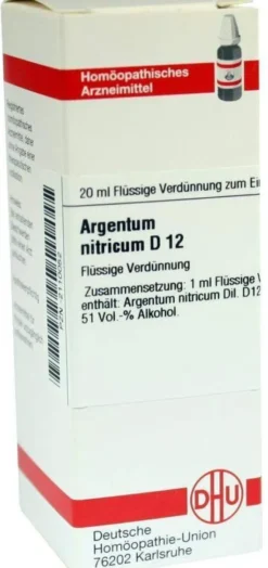 Dhu Argentum Nitricum D12 20 ml Dilution