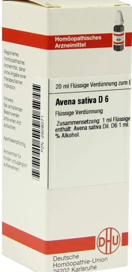 Dhu Avena Sativa D6 Dilution 20 ml